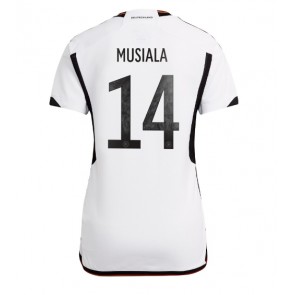 Tyskland Jamal Musiala #14 Replika Hjemmebanetrøje Dame VM 2022 Kortærmet